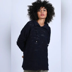 PÔLES MAISON MONTAGUT
OVERSIZED JUMPER WITH LACING SMALL
